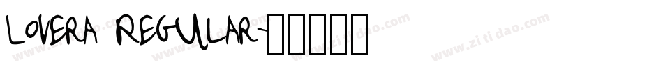Lovera Regular字体转换